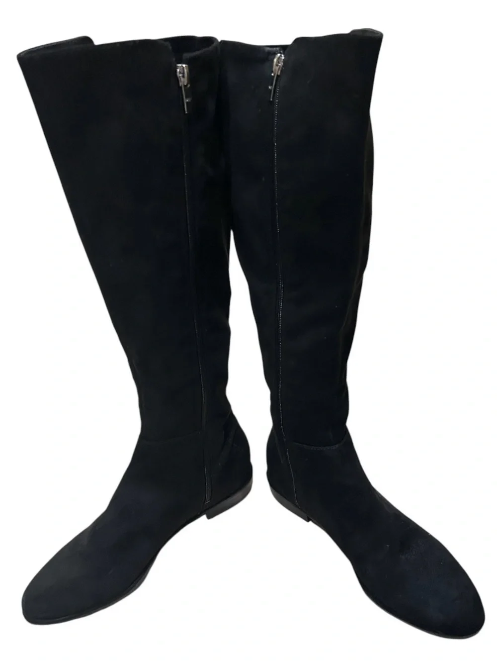 Marc Fisher Women’s Black Tall Over The Knee Boots Size 9.5M Faux Suede Side Zip